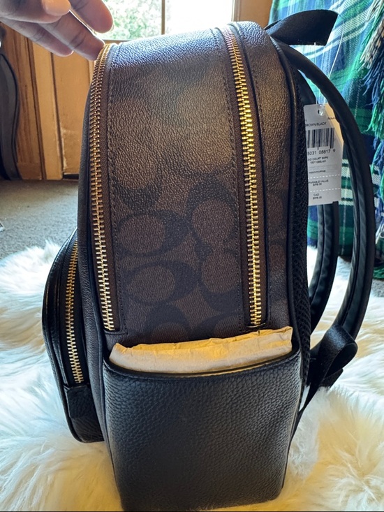 brown coach backpack black straps Court Bag In Signature Canvas in Brown/ 5671  Whether youre heading to the office Coach L2057 Signature Leather And